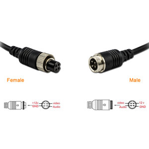 Cable de Extensión de Video para Automóvil de 65 Pies y 4 Pines, Impermeable, para Cámara de Visión Trasera, Camión, Remolque, Autobús, Autocaravana, Monitor de Reversa - Product Image 5