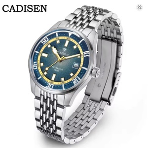 CADISEN นาฬิกากลไกอัตโนมัติผู้ชายสีเงินธุรกิจไม่เป็นทางการนาฬิกากันน้ำญี่ปุ่น MIYOTA 8215 การเคลื่อนไหวกระจกโดมนาฬิกาบุรุษ - Product Image 1