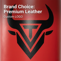 Sac de frappe réglable sur pied pour MMA, Muay Thai, Kickboxing, avec logo personnalisé, en cuir PU, base en PE, équipement de fitness pour la maison et la salle de sport