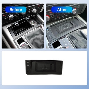 <span class=keywords><strong>Cargador</strong></span> inalámbrico de coche de carga rápida para Audi A6 A6L S6 RS6 A7 <span class=keywords><strong>S7</strong></span> RS7 2009-2020 12-24V Placa de accesorios de soporte de teléfono móvil - Product Image 3