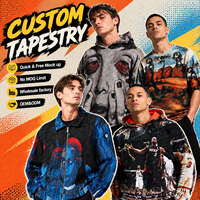 Pantalon de tapisserie anime respirant personnalisé pour hommes Streatwear unisexe pantalon de couverture de tapisserie tissé en jacquard