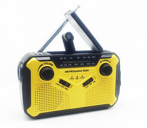 วิทยุพลังงานแสงอาทิตย์แบบมือหมุน AM FM พร้อมพาวเวอร์แบงค์ ไฟฉาย พกพาสะดวกสำหรับกิจกรรมกลางแจ้ง - Product Image 1