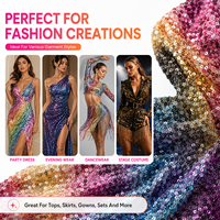 Meilleur prix de gros pour tissu en maille à paillettes en polyester et élasthanne pour vêtements de spectacle