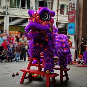 การแสดงขบวนแห่ในงานเทศกาล กลอง ฆ้อง ระฆัง ของประกอบการแสดง สำหรับผู้ใหญ่และเด็ก ชุดหัวสิงโตจีนแบบดั้งเดิมสั่งทำพิเศษ - Product Image 1