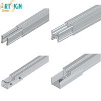 Profilé de rail solaire en aluminium anodisé Art Sign AL6005-T5 pour systèmes de montage photovoltaïque sur toiture commercielle et résidentielle OEM ODM