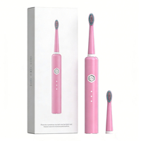 Brosse à dents électrique sonique portable, charge USB directe, 30000 VPM, vitesses de vibration, étanche IPX7, minuteur intelligent de 2 minutes pour adultes