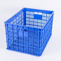 Caisses en plastique PP pliables et durables Huidu Leadloong modèle L-L99, 600*400*220MM, boîte solide, écologiques, empilables, capacité de stockage 40-60KG
