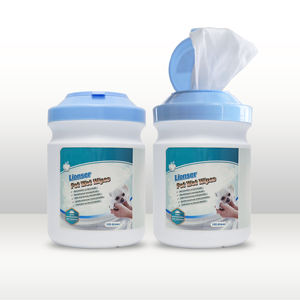 Vente en gros bon marché Lingettes humides pour animaux de compagnie à base de plantes Lingettes de toilettage pour animaux de compagnie Lingettes humides douces pour animaux de compagnie - Product Image 1