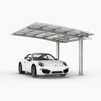 Kit de lampes tubulaires solaires LED étanches IP65 pour carport, éclairage de chantier, station de bus, cour, intérieur et extérieur