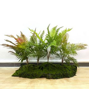 Fougère persane artificielle Dream Castle, lot de plantes vertes d'intérieur en caoutchouc souple pour décoration - Product Image 3