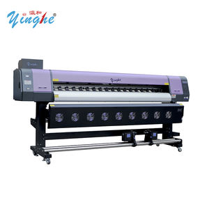 YH-2002A Large Format Printer Industrial Digital Inkjet Printer i3200 2m Eco Solvent Printer Banners Vinyls <b>Printing</b> <b>Machine</b> - Product Image 3