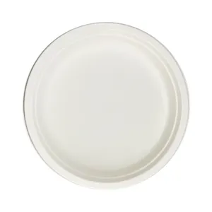 Free Sample High Quality Biodegradable Disposable Restaurant Sugarcane Plates 7/9/10 Inch Dishes Paper Plates For Party