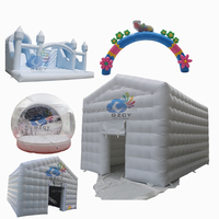 Terrain de jeu gonflable pour enfants château plein d'entrain ballon palais thème gonflable combo toboggan sautant maison de rebond