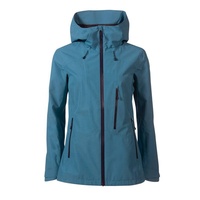 Veste de ski et de neige imperméable pour femmes en tissu polyester extensible à 2 couches, doux et confortable