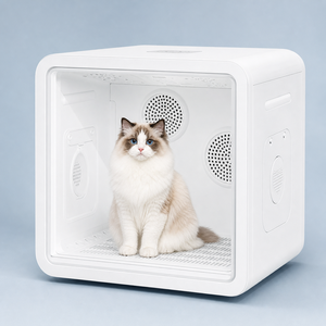 CHONGTONGPET C-7914 Automatische Haustier-Trockenbox 82L Doppellüfter Großer Katzen- und Hundehaartrockner ABS/PC Fellpflegetrockner - Product Image 1