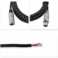 Câble de microphone XLR mâle-femelle OEM RH-X101 en tweed avec blindage spiralé, gaine en PVC et conducteur en cuivre sans oxygène