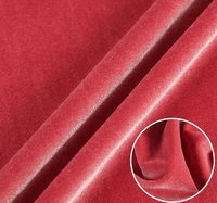 À la mode respirant Tricot tricoté épais Polyester velours tissu Imitation fourrure de lapin doux court en peluche tissu pour les filles