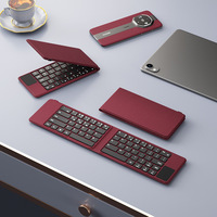Teclado plegable con panel táctil ultrafino, portátil, recargable, para PC, portátil, iOS, Android, HarmonyOS