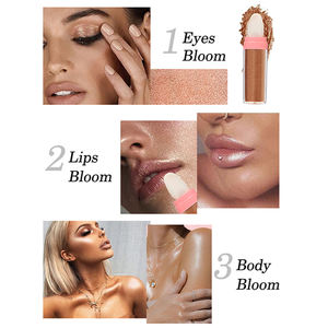 OEM Portable Makeup Glitter Patting Highlight Powder Waterproof Sweatproof Brighten Face & Body Glitter Stick <b>Highlighter</b> Pen - Product Image 3