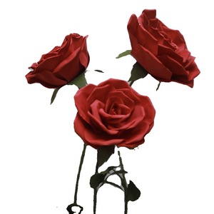 Set de Flores Gigantes de Amapola Surtidas, Flor Artificial de Papel Organza de Gran Tamaño para Decoración de Eventos y Bodas - Product Image 2