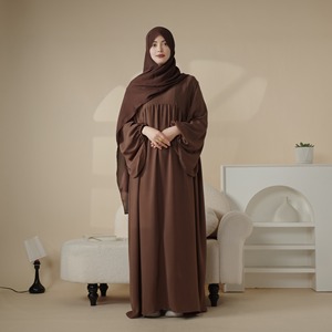 Customized Plus Size Solid Color Longline Kaftan Dress Elegant <strong>Long</strong> <strong>Sleeve</strong> Evening Dress Women's Plus Size Clothing Modest Dress