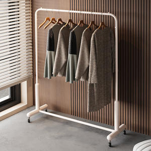 Porte-manteau de luxe léger à roues sur pied pour vêtements pour femmes <span class=keywords><strong>armoire</strong></span> d'affichage pour salon Internet célébrité préférée - Product Image 3
