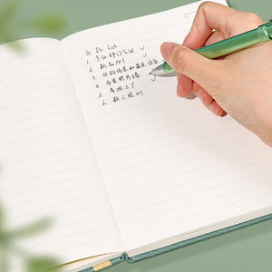 สมุดโน้ตปกแข็งแบบมีเส้น พิมพ์ลายส่วนตัว ขนาด A5 ปกหนัง PU สมุดบันทึกธุรกิจ พร้อมโลโก้ - Product Image 3