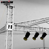 Torre de Truss de Aluminio Personalizada SZgroup 300x300mm con Conexión Cuadrada y Soporte Vertical para Iluminación de Conciertos y Altavoces PA