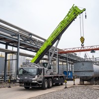 Grue de chantier 80 tonnes à vendre ZTC800A5, flèche de 50 m, système d'entretoises haute stabilité 3298 KNm