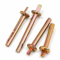 Color Zinc Plated Hammer Drive Anchors Slotted Sleeve Hit Expansion Bolts Quick Drive-in Concrete Wall Fasteners Size M6 Indoor