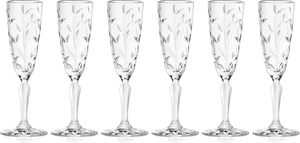 Service de table en verre gravé Feuilles de Noël, Nouveau design, Fait main, Luxe moderne, Multicolore, pour location et vente de mariage - Product Image 3