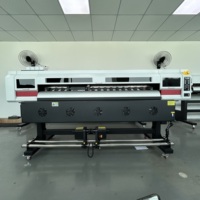 Impresora de Inyección de Tinta de Formato Ancho de Alta Precisión de 1.8m con Cabezal Dual I3200 E1, Plotter Eco Solvente para Lonas Flexibles y Lona