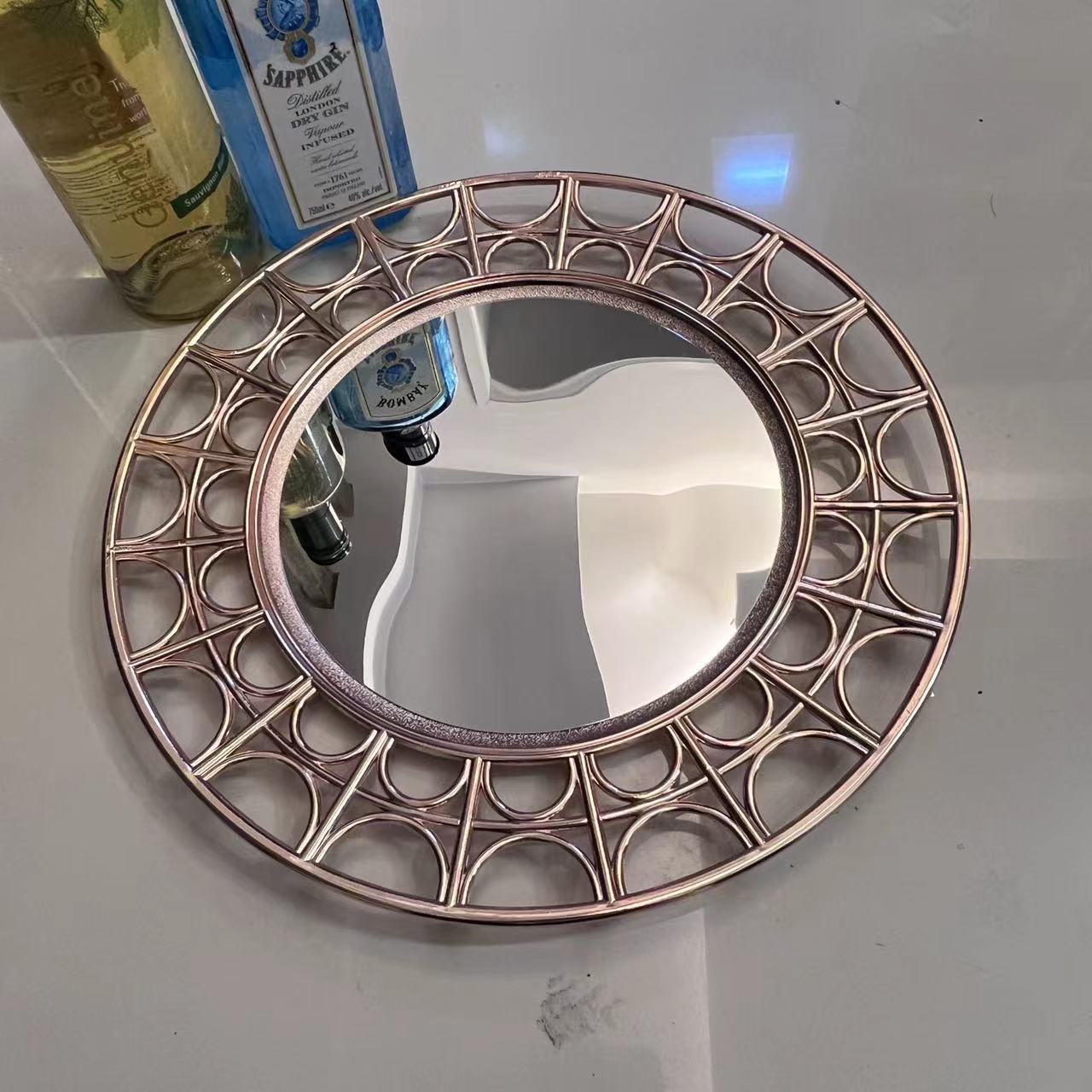 Surface miroir en or rose