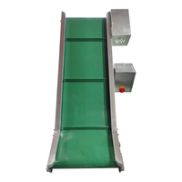 Convoyeur à bande inclinée en PVC Focus Machinery, élévateur d'alimentation à vitesse réglable, convoyeur à bande pour sacs pour système d'emballage
