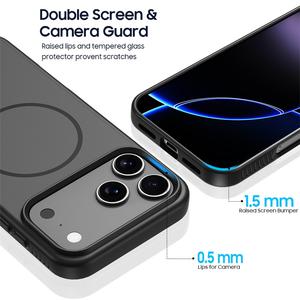 Custodia Magnetica di Alta Qualità Effetto Pelle per <span class=keywords><strong>iPhone</strong></span> 17 <span class=keywords><strong>Pro</strong></span> Max <span class=keywords><strong>Cover</strong></span> Posteriore Rigida in PC Opaco per <span class=keywords><strong>iPhone</strong></span> 17 16 15 14 13 <span class=keywords><strong>12</strong></span> - Product Image 3