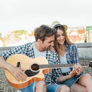 Guitare Basse Électro-Acoustique 5 Cordes Glarry GMB101 avec Égaliseur 4 Bandes EQ-7545R Bois Naturel - Product Image 4