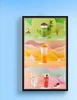 Máquina de Interacción Humano-Máquina con Pantalla Táctil de 21.5 Pulgadas y 10 Puntos, Precio de Fábrica, para Tiendas Minoristas al Aire Libre
