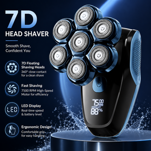 CITICITY Professional Travel Grooming 7-Head Barber Safety razor Portable Rechargeable Waterproof Mini Electric <b>Shaver</b> for Men - Product Image 1