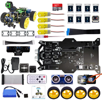Yahboom Raspbot, Robot Inteligente con Visión Artificial y Cámara FPV para Raspberry Pi 5B con Tarjeta TF de 64GB