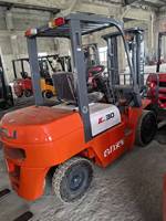 Forklift Diesel 3 Ton Bekas Berkinerja Unggul CPCD30 dengan Side Shifter, Berbagai Aksesoris Forklift Tersedia