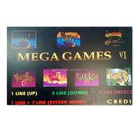 Accessoires pour machine d'arcade multi-jeux, Mega Games 7 en 1, cartes PCB jaunes en solde