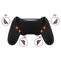 Boutons arrière redessinés de remplacement gris massif K1 K2 K3 K4 pagaies pour PS4 eXtremeRate Controller Dawn Remap Kit