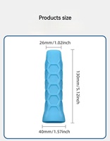 Offre Spéciale : Housse de Poignée en Silicone pour Raquette de Pickleball, Motif Nid d'Abeille, Réutilisable, Manchon en Silicone Durable pour une Prise Sportive Optimale