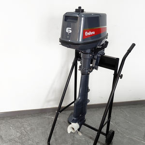 Moteur hors-bord <span class=keywords><strong>OCEAN</strong></span> POWER 6 CV 102 CC, 2 temps, pour bateau de pêche, système de refroidissement par eau avec commande par timon et cordon d'arrêt - Product Image 1