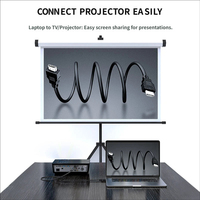 Kabel HDMI 2.0 4K@60Hz Male to Male 19+1 Pin Berpelindung Ganda Berlapis Emas untuk Set-top Box TV Monitor Proyektor HDTV PS5 Xbox