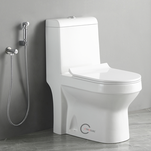White Sanitary Ware <b>Toilet</b> WC Bowl One Piece Bathroom Ceramic Floor <b>Toilet</b> - Product Image 1