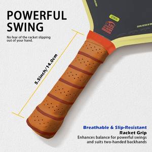 Paleta de Pickleball Alargada Bread & Butter <span class=keywords><strong>LOCO</strong></span> de 16.5 Pulgadas de Largo, Cara de Fibra de Carbono T700, Núcleo de Espuma EPP EVA, Aprobada por la USAPA - Product Image 6