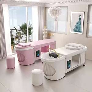 Lit de shampooing de beauté moderne personnalisé pour spa, salon, hôtel, hôpital, supermarché, lit de massage pour lavage de cheveux thaïlandais avec hydrothérapie - Product Image 1