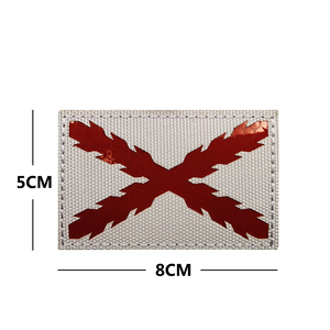 스페인 스페인 국립 로얄 테르시오 부르고뉴 전술 반사 패치 배지 후크 앤 루프의 십자가의 깃발 - Product Image 4