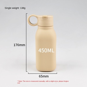 Gourde de sport en silicone de qualité alimentaire, pliable, portable, grande capacité, avec paille, compatible lave-vaisselle et micro-ondes - Product Image 5